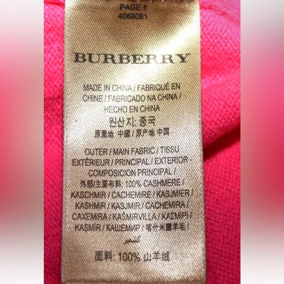 Burberry London Cashmere Mock Neck Sweater
Size: S - Picture 4 of 6